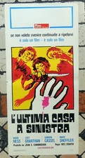 PLAYBILL FILM VINTAGE ORIGINALE ITALIANO wes craven L'ULTIMA CASA A SINISTRA 
