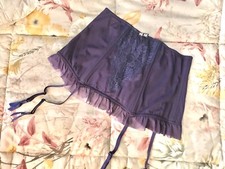 Reggicalze In Pizzo Blu Philippe Matignon