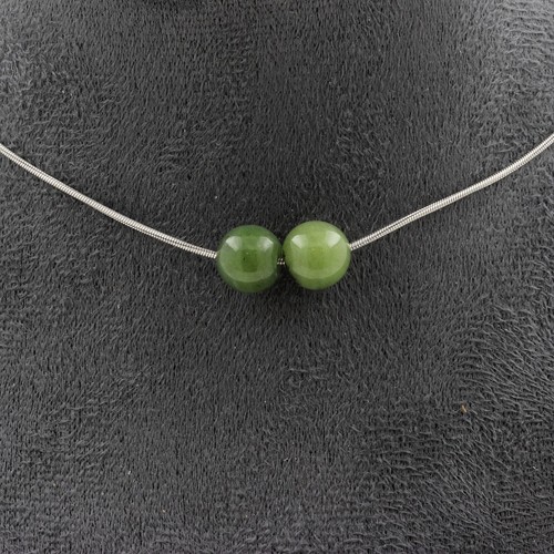 Collana perle giada - 2, mm