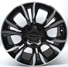 4 cerchi lega fiat 500x popstar r17 nero lucido diamantato lt0000191