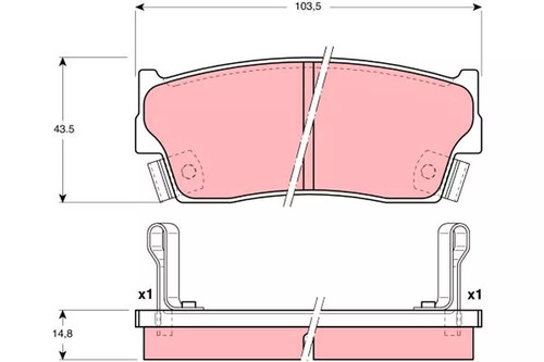 Kit pastiglie freno - , anteriore