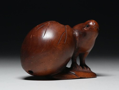 Antico netsuke giapponese che - antico,
