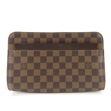 USATA LOUIS VUITTON borsa da lavoro Saint Louis N51993 Damier Marrone Uso...