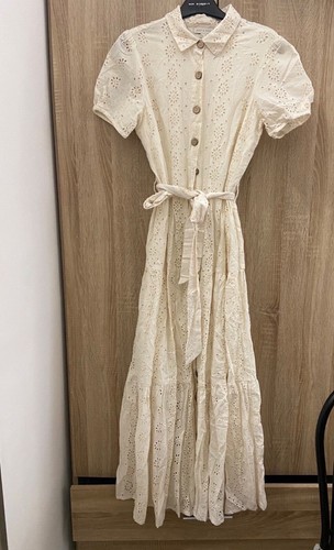 Vestito abito lungo - vestito, sangallo