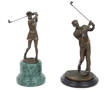 Set Di 2 Statue In Bronzo