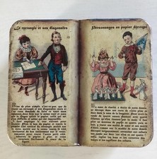 Antica Scatola di latta caramelle - No Pubblicitaria Disegni Vittoriani a Libro