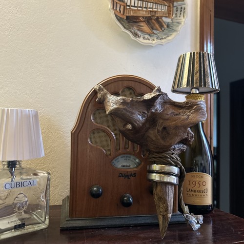 Lampada artigianale legno - lampada,