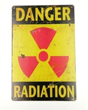 Targa danger warning radiation
