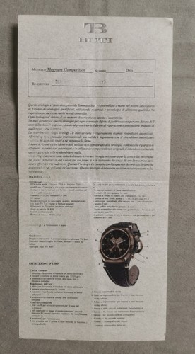 Buti instructions warranty - buti,