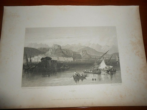 1832 steel engraving view - 1832, of
