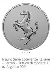 Moneta proof trittico - proof, ferrari