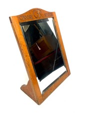 Antique Advertising - 1930s C.R Shoes of Bristol Oak Framed Shop Mirror / Sign