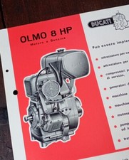 MOTORE DUCATI MECCANICA OLMO ENGINE MOTOREN MACCHINE AGRICOLE EDILI NAUTICA 