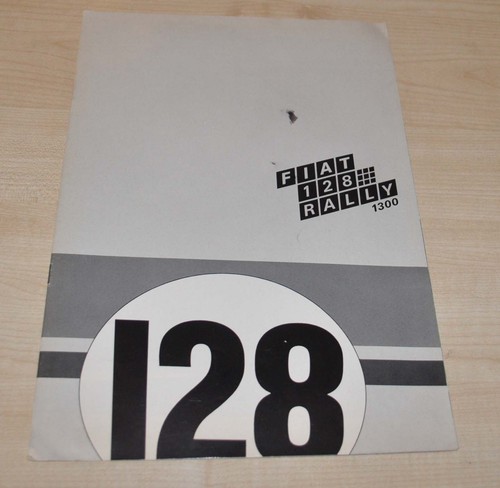 Brochure depliant fiat - brochure, 128