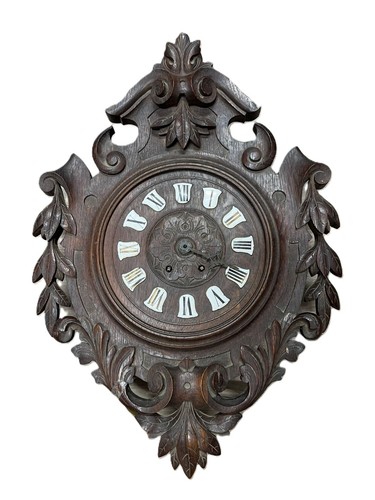 Orologio legno scuro antico - orologio,