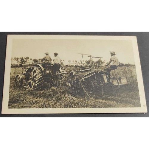 Cartolina trattrice agricola - cartolina,