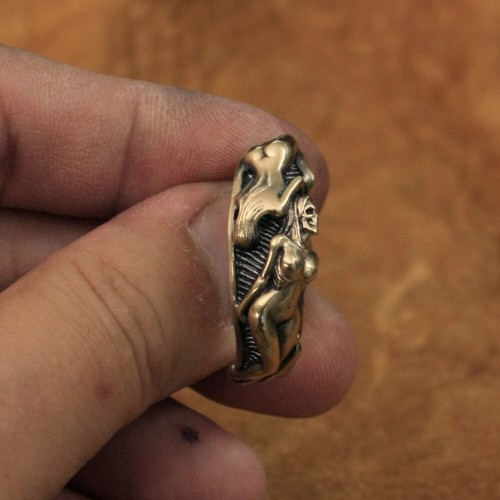 Anello teschio ottone - , sexy
