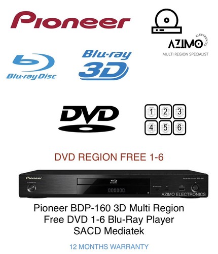 Pioneer bdp 160 3dwifi sacd - pioneer, bdp-160