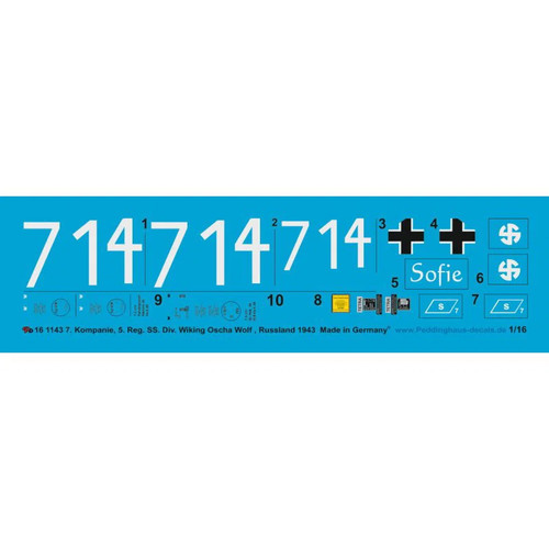Peddinghaus decals 1220001143 - peddinghaus,