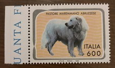 ITALIA 1994 FRANCOBOLLO ANIMALI CANI Pastore Maremmano Abruzzese Mnh nuovo**