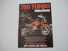 advertising Pubblicità 1983 KAWASAKI GPZ 750 TURBO INIEZIONE