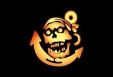 Pirate Anchor Large Polyester 5ft x 3ft Flag *SALE PRICE*