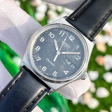 Vintage Seiko Chronos Arabic Numerals Dial Japan Made Men Quartz Watch 8123-6120