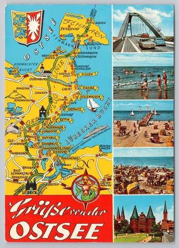 Mappa costiera del mar - mar, baltico