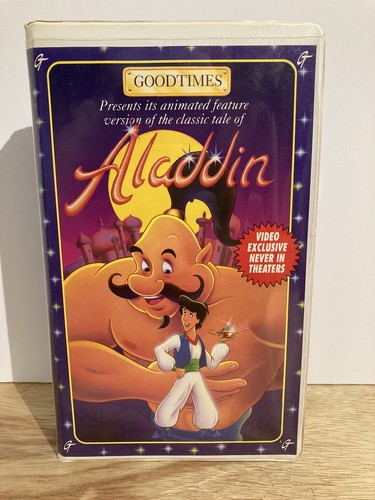 Aladdin goodtimes vhs - aladdin,