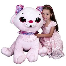 Peluche Gatto Rosa Gigante
