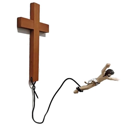 Wall crosses bungee jumping - crosses,