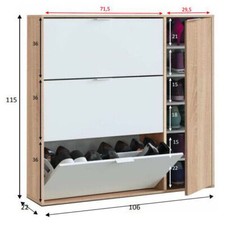 Scarpiera a 3 ante ribalte