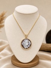 Collana cammeo donna argento - collana,