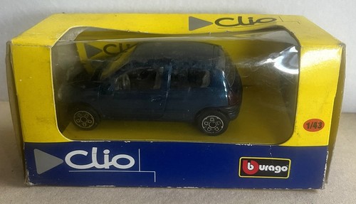 Burago renault clio bleu - renault,