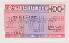 Miniassegni credito italiano - ,