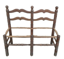 Piccolo DIVANO a due posti Provenienza Toscana in legno massello Epoca '900 raro