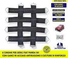 Cinghie Sedili Fiat Panda 141 141A Classic Seduta Fasce Elastiche per imbottitur