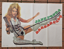 BARBARELLA JANE FONDA POSTER FILM ITALIANO RIVISTA CINEMONDE 1968 RARO