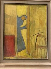 FIRMATO CARLO CORSI OMAGGIO A VUILLARD, OLIO SU TELA, CON CORNICE