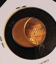 ?1 CENT AMERICANO DECENTRATO?ERRORE DI CONIO!?CENTESIMO LINCOLN USA?RARA!?