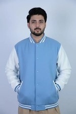 Giacca uomo retrò blu Varsity