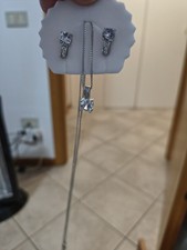 COLLANA PIÙ ORECCHINI CON PIETRE ARGENTO STERLING 