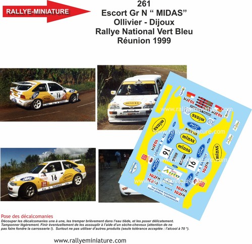Decals ref 0261 - 1/43, escort
