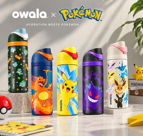 Pokemon owala 16oz bottiglia - x,