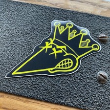 Adesivo Grind King testa con cerniera per skateboard - anni '80