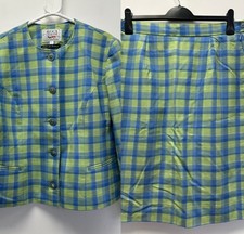 Tuta giacca gonna a quadri