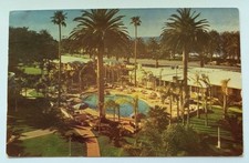 Santa Monica CA California Hotel Miramar Bungalows & Pool Vintage Postcard K7
