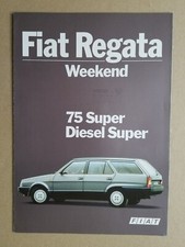 Fiat Regata Weekend 75 Super Diesel depliant del 1985