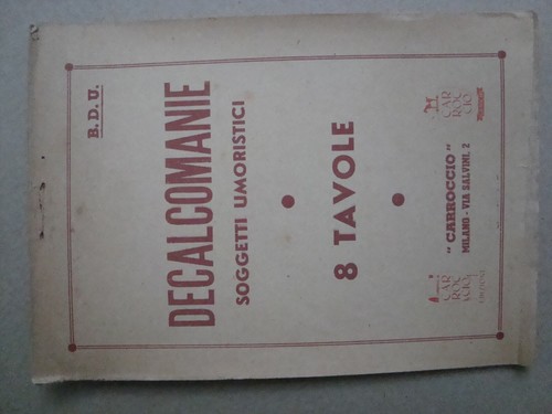 Album decalcomanie soggetti - decalcomanie,