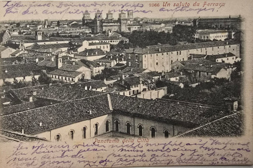 Cartolina 1904 ferrara - cartolina,
